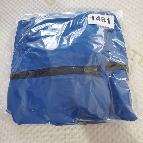 City Streets Jacket Womens XS Blue Rain Lightweight Bungee Full Zip - Picture 8 of 8